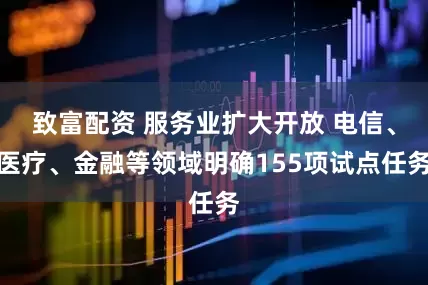 致富配资 服务业扩大开放 电信、医疗、金融等领域明确155项试点任务