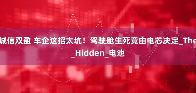 诚信双盈 车企这招太坑！驾驶舱生死竟由电芯决定_The_Hidden_电池