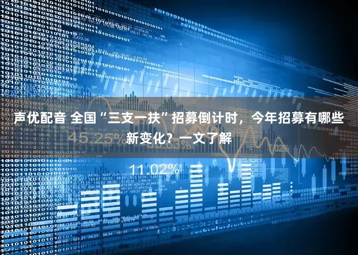声优配音 全国“三支一扶”招募倒计时，今年招募有哪些新变化？一文了解